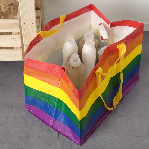 Multicolored Striped Pride Shopping 🛍 Bags - Picture 3 of 10